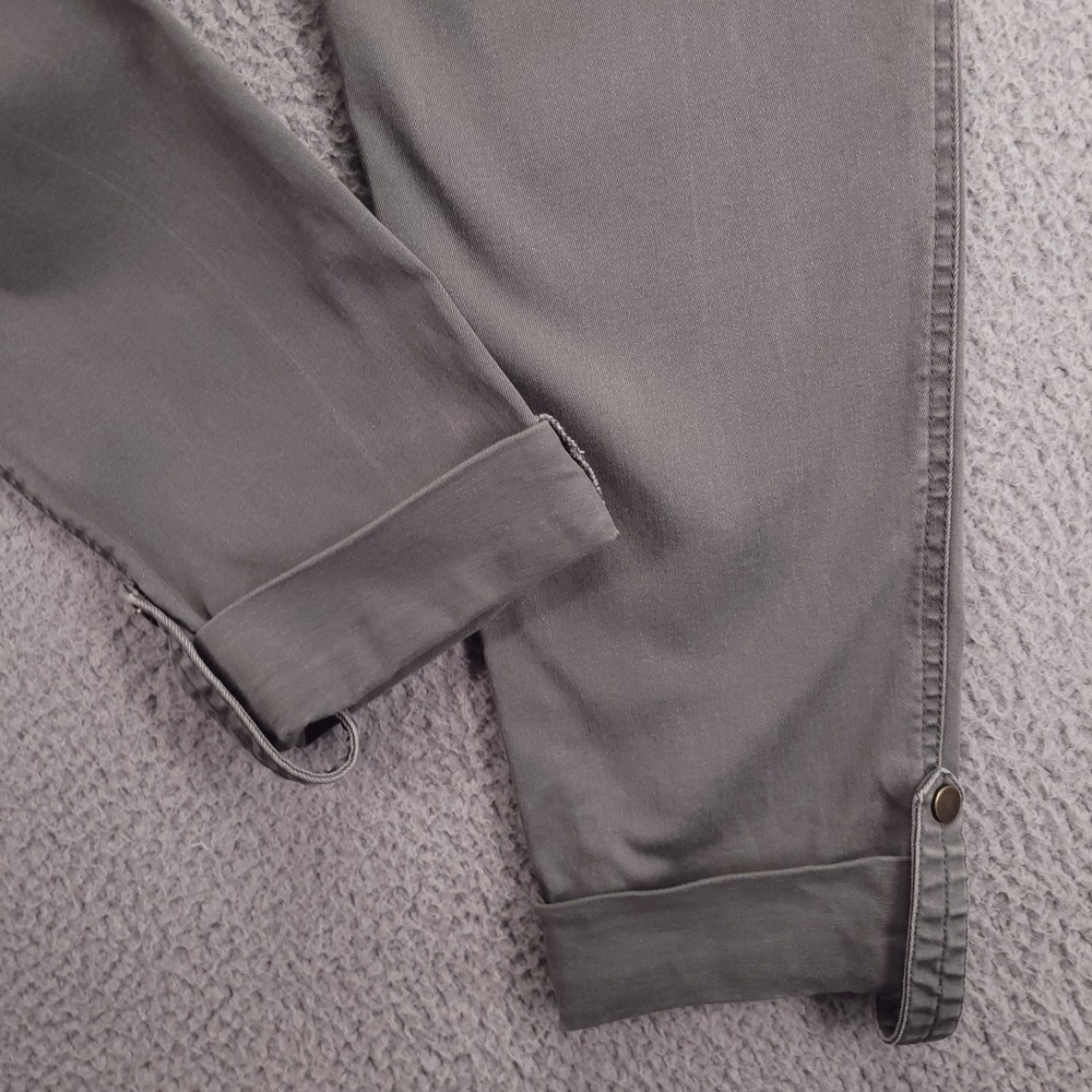 DEMOCRACY Pants Size 4 Gray Mid Rise Roll Cuff Cargo Utility "Ab" Tech - Picture 6 of 16